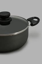 Load image into Gallery viewer, Redtag-Black-Aluminum-Non-Stick-Dutch-Oven-With-Glass-Lid-(22cm)-Pans-Home-Dining-
