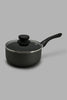 Redtag-Black-Aluminum-Non-Stick-Saucepan-With-Glass-Lid-(18cm)-Pans-Home-Dining-