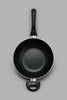 Redtag-Black-Aluminum-Non-Stick-Wok-Pan-(24cm)-Pans-Home-Dining-