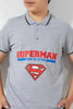 Redtag-Navy-Superman-Polo-Polo-Shirts-Senior-Boys-9 to 14 Years