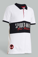 Load image into Gallery viewer, Redtag-White-Spiderman-Polo-Polo-Shirts-Senior-Boys-9 to 14 Years
