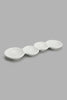 Redtag-White-Embossed-Serving-Set-(6-Piece)-Serving-Sets-Home-Dining-