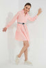 Redtag-Pink-Tiered-Dress-With-Belt-Dresses-Women's-