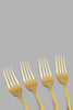 Redtag-Gold-Dinner-Fork-Set-(4-Piece)-Table-Fork-Home-Dining-