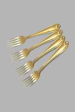 Load image into Gallery viewer, Redtag-Gold-Cake-Fork-Set-(4-Piece)-cake-Fork-Home-Dining-
