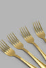 Redtag-Gold-Cake-Fork-Set-(4-Piece)-cake-Fork-Home-Dining-