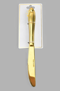 Redtag-Gold-Dinner-Knife-Set-(2-Piece)-Dinner-Knives-Home-Dining-