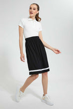 تنزيل الصورة على معرض الصور، Redtag-Black-Pleated-Skirt-Skirts-Women&#39;s-
