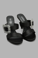 تنزيل الصورة على معرض الصور، Redtag-Black-Mule-With-Buckle-Trim-Court-Shoes-Women&#39;s-
