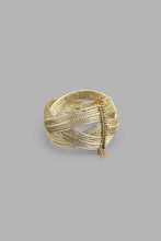 تنزيل الصورة على معرض الصور، Redtag-Gold-Embellished-Cuff-Bracelet-For-Women-Colour:Gold,-Filter:Women&#39;s-Accessories,-New-In,-New-In-Women-ACC,-Non-Sale,-S22B,-Women-Jewellery-Women-
