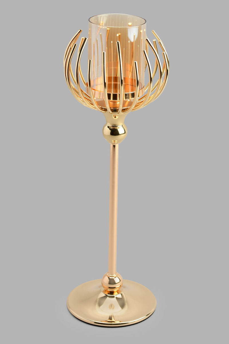 Redtag-Gold-Metal-Candle-Holder-Candle-Holder-Home-Decor-