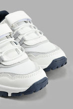 تنزيل الصورة على معرض الصور، Redtag-White-Pieced-Overlay-Trekker-Sneakers-Boys-3 to 5 Years
