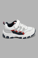 تنزيل الصورة على معرض الصور، Redtag-White-Pieced-Overlay-Trekker-Sneakers-Boys-3 to 5 Years
