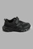 Redtag-Black-Triple-Black-Trekker-Sneakers-Boys-3 to 5 Years