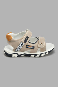 Redtag-Grey-Sporty-Sandal-Sandals-Boys-3 to 5 Years