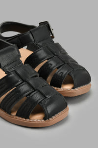 Redtag-Black-Fisherman-Sandal-Fisherman-Boys-3 to 5 Years