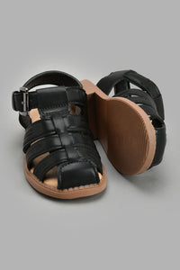 Redtag-Black-Fisherman-Sandal-Fisherman-Boys-3 to 5 Years