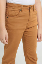 Load image into Gallery viewer, Redtag-Stone-Coloured-Twill-Stretch-Jean-Jeans-Regular-Fit-Boys-2 to 8 Years
