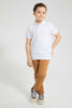 Redtag-Stone-Coloured-Twill-Stretch-Jean-Jeans-Regular-Fit-Boys-2 to 8 Years