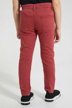 Load image into Gallery viewer, Redtag-Red-Coloured-Twill-Stretch-Jean-Jeans-Regular-Fit-Boys-2 to 8 Years
