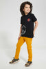 Redtag-Yellow-Coloured-Twill-Stretch-Jean-Jeans-Regular-Fit-Boys-2 to 8 Years