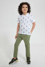 Load image into Gallery viewer, Redtag-Olive-Coloured-Twill-Stretch-Jean-Jeans-Regular-Fit-Boys-2 to 8 Years
