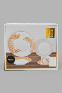 Redtag-Gold-Leaf-Print--Dinner-Set-(20-Piece)-Dinner-Sets-Home-Dining-