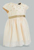 Redtag-Coral-Glittered-Mesh-Dress-Dresses-Infant-Girls-3 to 24 Months