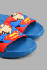 Redtag-Navy-Superman-Character-Slide-Slides-Boys-3 to 5 Years