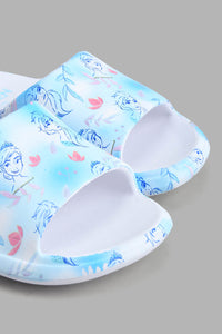 Redtag-Blue-Frozen-Character-Slide-Slides-Girls-3 to 5 Years