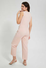 تنزيل الصورة على معرض الصور، Redtag-Peach-Front-Gold-Buttons-Jumpsuit-Dresses-Senior-Girls-9 to 14 Years
