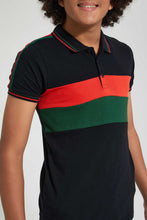 تنزيل الصورة على معرض الصور، Redtag-Assorted-Color-Block-With-Shoulder-Tape-Polo-Plain-Senior-Boys-9 to 14 Years
