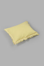 تنزيل الصورة على معرض الصور، Redtag-Yellow-Plain-Cushion-With-Fringes-0,-Colour:Yellow,-Filter:Home-Bedroom,-HMW-BED-Cushions,-New-In,-New-In-HMW-BED,-Non-Sale,-S22B,-Section:Homewares-Home-Bedroom-
