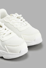 تنزيل الصورة على معرض الصور، Redtag-White-Fabric-Block-Chunky-Sneaker-Chunky-Senior-Boys-5 to 14 Years
