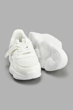 تنزيل الصورة على معرض الصور، Redtag-White-Fabric-Block-Chunky-Sneaker-Chunky-Senior-Boys-5 to 14 Years
