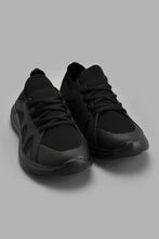 تنزيل الصورة على معرض الصور، Redtag-Black-Rubber-Overlay-Sneaker-Sneakers-Senior-Boys-5 to 14 Years
