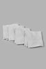 Redtag-Light-Grey-Textured-Cotton-Face-Towel-Set-(4-Piece)-Face-Towels-Home-Bathroom-