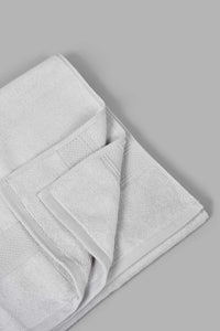 Redtag-Light-Grey-Textured-Cotton-Bath-Towel-Bath-Towels-Home-Bathroom-