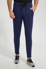 تنزيل الصورة على معرض الصور، Redtag-Blue-Track-Pant-Joggers-Men&#39;s-
