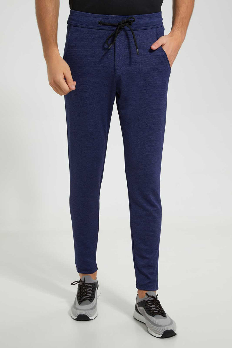 Redtag-Blue-Track-Pant-Joggers-Men's-