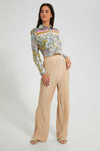 Redtag-Multi-Color-Paisley-Print-Satin-Shirt-Blouses-Women's-