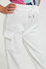 تنزيل الصورة على معرض الصور، Redtag-Cream-Patch-Pocket-Trouser-Trousers-Girls-2 to 8 Years
