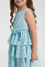 تنزيل الصورة على معرض الصور، Redtag-Blue-Aop-Tiered-Dress-Dresses-Girls-2 to 8 Years

