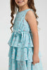 Redtag-Blue-Aop-Tiered-Dress-Dresses-Girls-2 to 8 Years