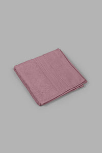 Redtag-Purple-Textured-Cotton-Face-Towel-Set-(4-Piece)-0,-Colour:Purple,-Filter:Home-Bathroom,-HMW-BAC-Face-Towels,-New-In,-New-In-HMW-BAC,-Non-Sale,-S22B,-Section:Homewares-Home-Bathroom-