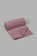 Load image into Gallery viewer, Redtag-Purple-Textured-Cotton-Bath-Towel-0,-Colour:Purple,-Filter:Home-Bathroom,-HMW-BAC-Bath-Towels,-New-In,-New-In-HMW-BAC,-Non-Sale,-S22B,-Section:Homewares-Home-Bathroom-
