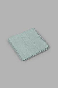 Redtag-Mint-Textured-Cotton-Face-Towel-Set-(4-Piece)-0,-Colour:Mint,-Filter:Home-Bathroom,-HMW-BAC-Face-Towels,-New-In,-New-In-HMW-BAC,-Non-Sale,-S22B,-Section:Homewares-Home-Bathroom-