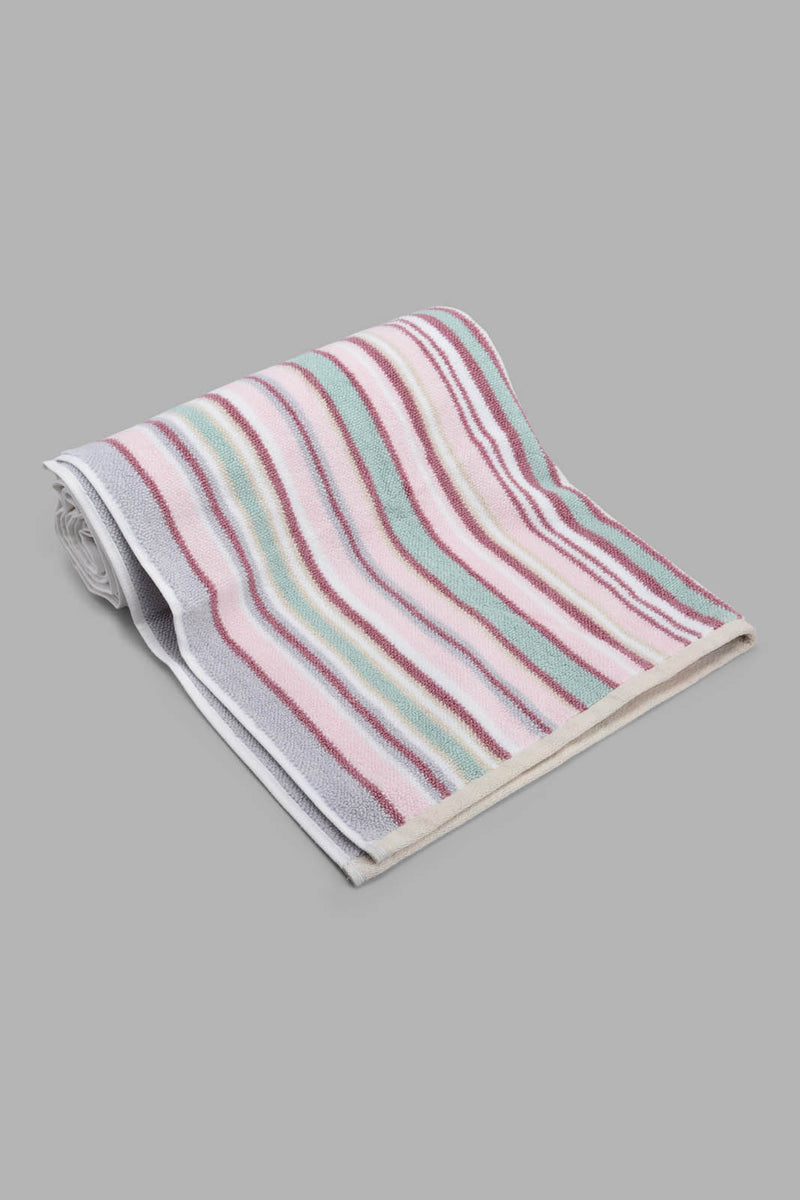 Redtag-Multicolour-Textured-Cotton-Bath-Towel-Bath-Towels-Home-Bathroom-