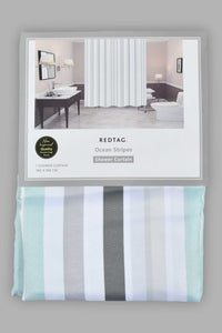 Redtag-Mint-Shower-Curtain-Shower-Curtains-Home-Bathroom-