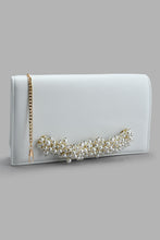 تنزيل الصورة على معرض الصور، Redtag-White-Pearl-Embellished-Clutch-Bag-Clutches-Women-
